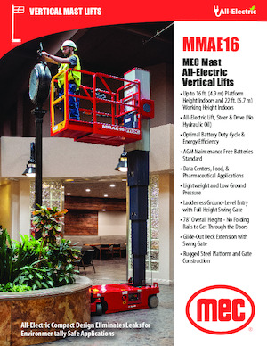 Sloupové pracovní plošiny MEC MMAE16