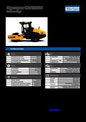 Tahačové válce Dynapac CA 1500 D