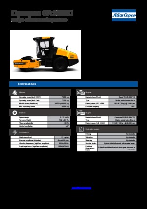 Tahačové válce Dynapac CA 1500 D