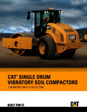 Tahačové válce Caterpillar CS54B