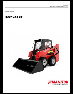 Smykem řízené nakladače Manitou 1050R