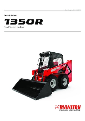 Smykem řízené nakladače Manitou 1350R