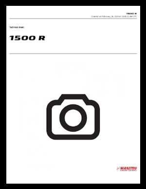 Smykem řízené nakladače Manitou 1500R