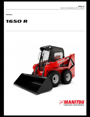 Smykem řízené nakladače Manitou 1650R