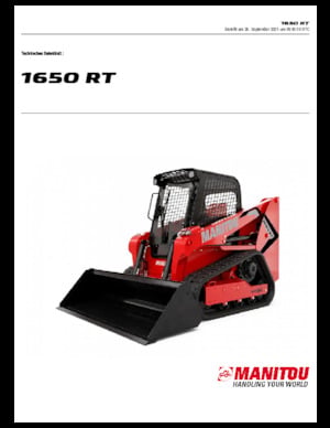 Smykem řízené nakladače Manitou 1650RT