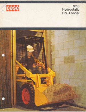 Smykem řízené nakladače Case 1816 