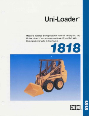 Smykem řízené nakladače Case 1818