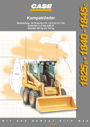 Smykem řízené nakladače Case 1840