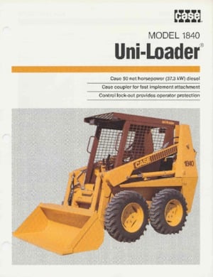 Smykem řízené nakladače Case 1845C 