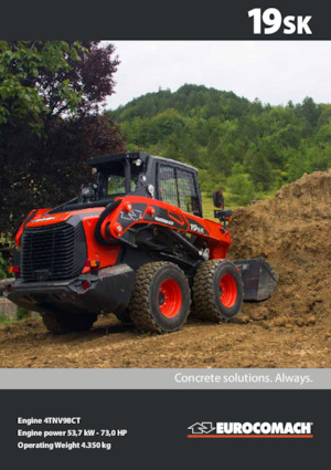 Smykem řízené nakladače Eurocomach 19 SK