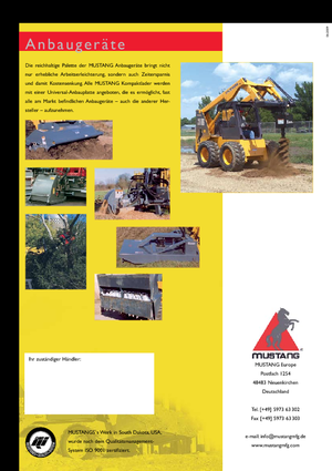 Smykem řízené nakladače Mustang 2012