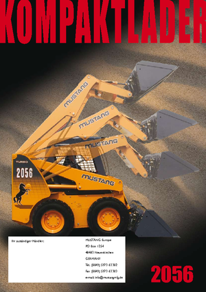 Smykem řízené nakladače Mustang 2056