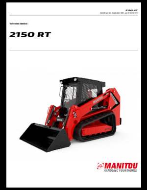 Smykem řízené nakladače Manitou 2150RT