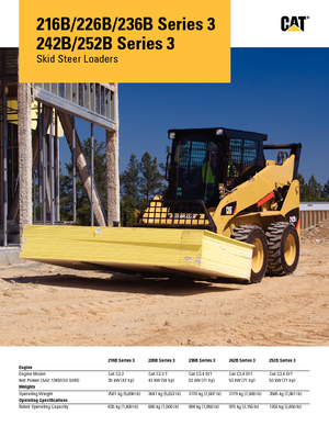 Smykem řízené nakladače Caterpillar 216B II