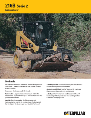 Smykem řízené nakladače Caterpillar 216B II