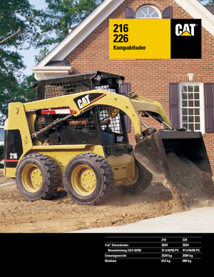 Smykem řízené nakladače Caterpillar 216