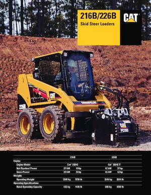 Smykem řízené nakladače Caterpillar 226B