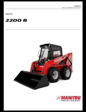 Smykem řízené nakladače Manitou 2200R