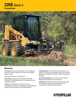 Smykem řízené nakladače Caterpillar 226B II
