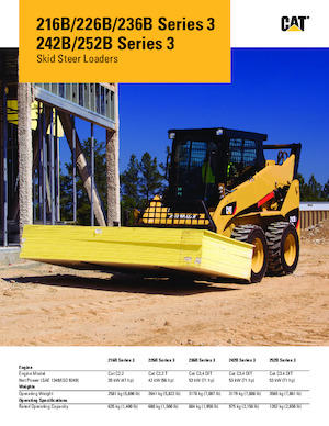 Smykem řízené nakladače Caterpillar 226B Series 3