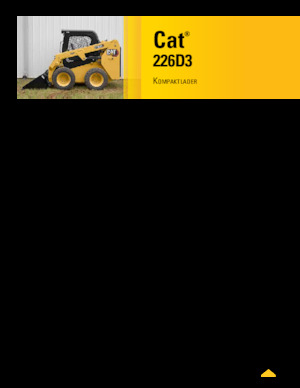 Smykem řízené nakladače Caterpillar 226D Series 3