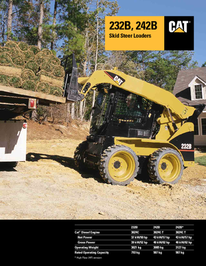 Smykem řízené nakladače Caterpillar 232B