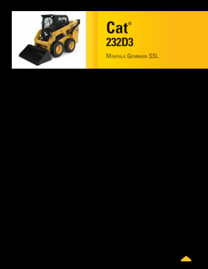 Smykem řízené nakladače Caterpillar 232D3
