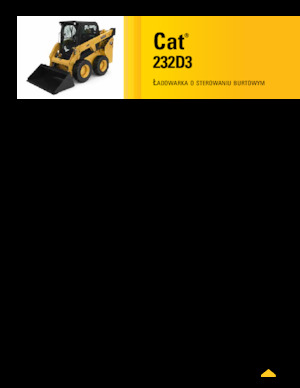 Smykem řízené nakladače Caterpillar 232D3