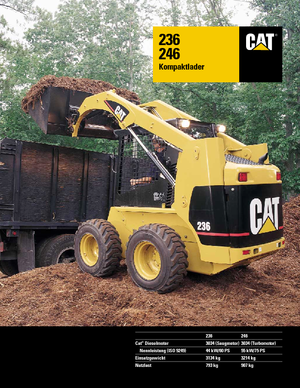 Smykem řízené nakladače Caterpillar 236
