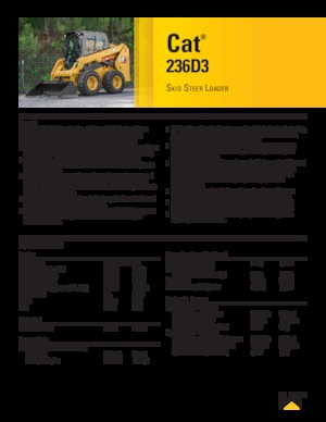 Smykem řízené nakladače Caterpillar 236D Series 3