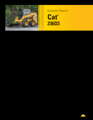 Smykem řízené nakladače Caterpillar 236D Series 3