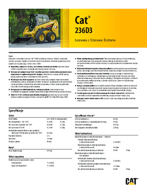 Smykem řízené nakladače Caterpillar 236D Series 3