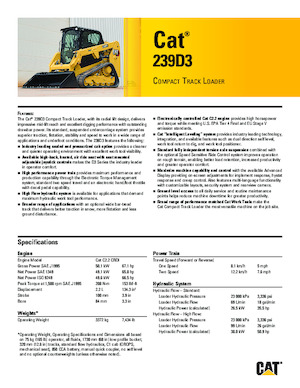 Smykem řízené nakladače Caterpillar 239D Serie 3 Deltalader
