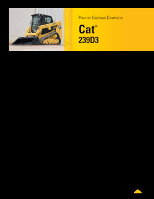 Smykem řízené nakladače Caterpillar 239D Serie 3 Deltalader