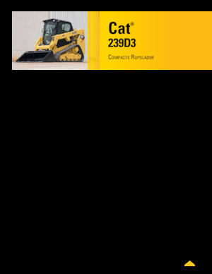 Smykem řízené nakladače Caterpillar 239D Serie 3 Deltalader