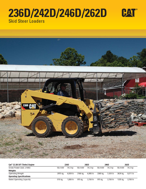 Smykem řízené nakladače Caterpillar 242D