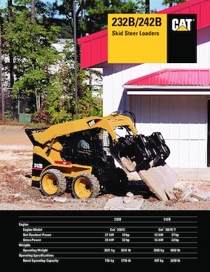 Smykem řízené nakladače Caterpillar 232B