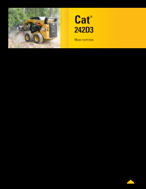 Smykem řízené nakladače Caterpillar 242D Series 3
