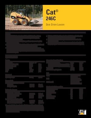 Smykem řízené nakladače Caterpillar 246C