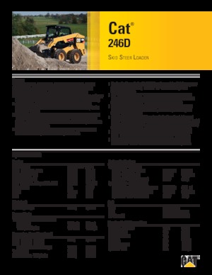 Smykem řízené nakladače Caterpillar 246D
