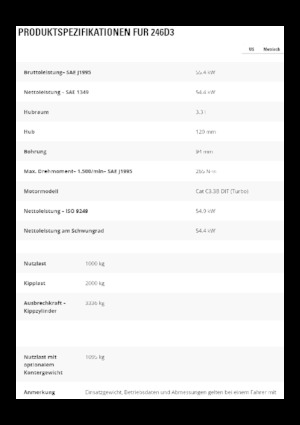 Smykem řízené nakladače Caterpillar 246D3