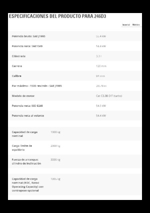 Smykem řízené nakladače Caterpillar 246D3