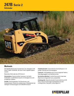 Smykem řízené nakladače Caterpillar 247B II