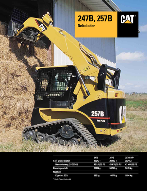 Smykem řízené nakladače Caterpillar 247B