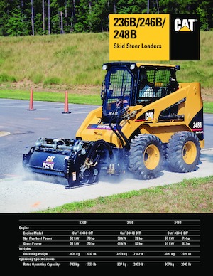 Smykem řízené nakladače Caterpillar 248B