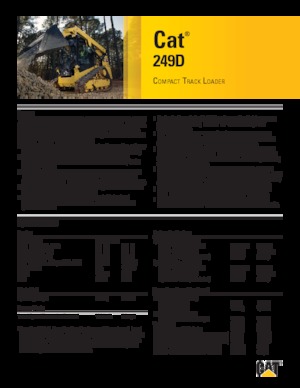 Smykem řízené nakladače Caterpillar 249D