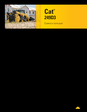 Smykem řízené nakladače Caterpillar 249D3