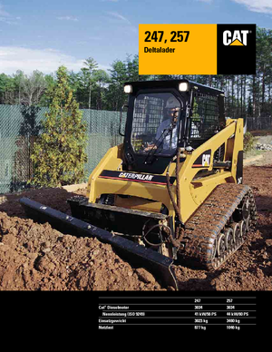 Smykem řízené nakladače Caterpillar 257