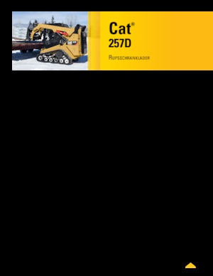 Smykem řízené nakladače Caterpillar 257D