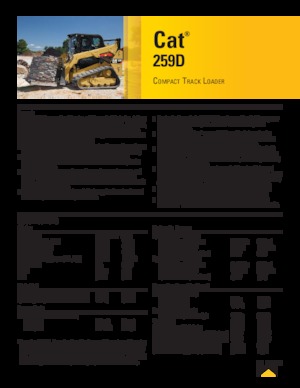 Smykem řízené nakladače Caterpillar 259D